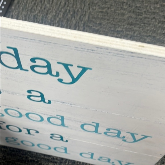 Inspirational Wall Art with Teal Text - Picture 6 of 6